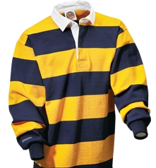 Barbarian Casual Gold / Navy 4" Stripe