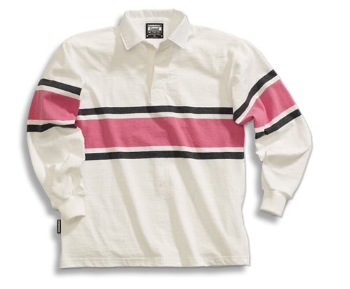 Barbarian Casual White / Coal / Pink Acadia Stripe
